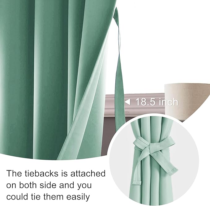 JIUZHEN Blackout Curtains for Bedroom - Image 5