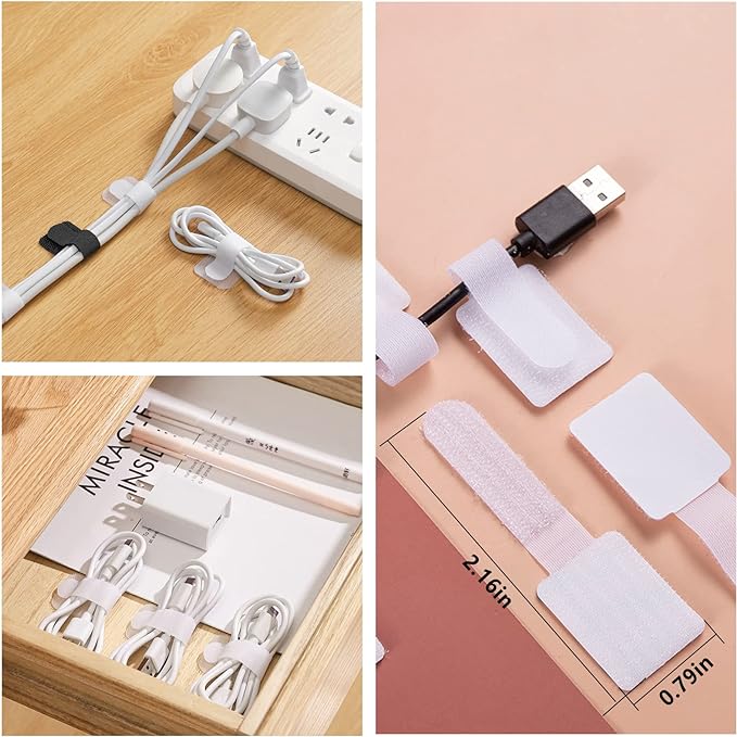 ELII 328Pcs Cable Management Kit, 8 Magnetic Cable Clips, 69Adhesive Cable - Image 7