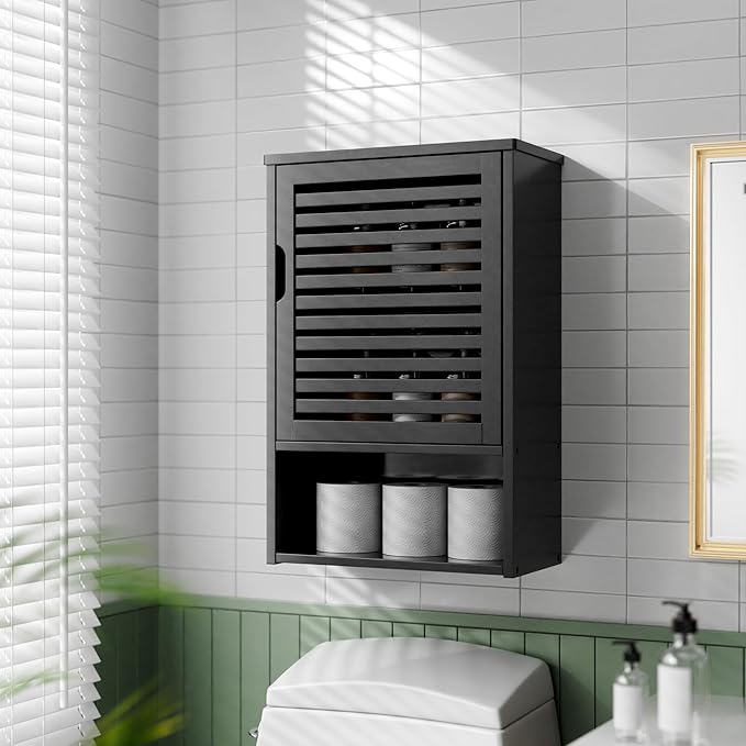 HITNET Bathroom Storage Cabinet Wall Mounted, Hanging Medicine Cabinet - Image 2