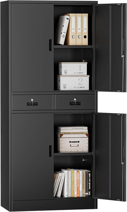 Metal Storage Cabinet, Lockable File Steel Cabinet by TaskStorz