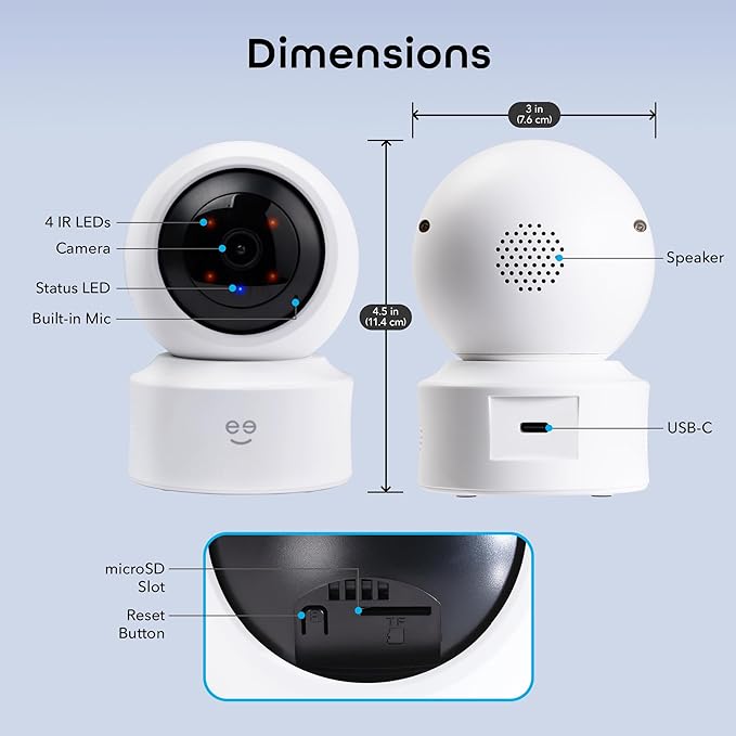 Geeni Scope Ultra 2K 360 Smart Auto-Follow Indoor Camera – 1440p Video - Image 9