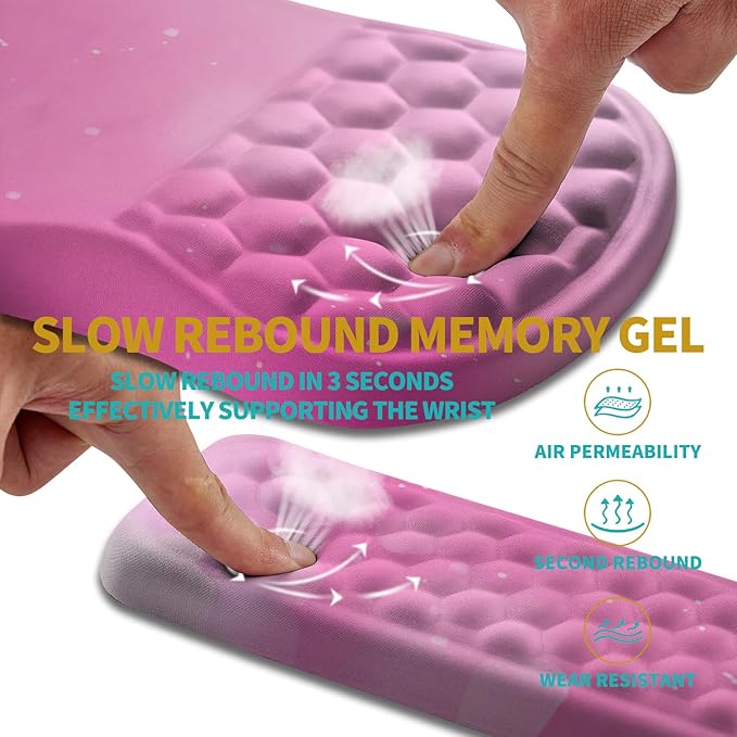 Hokafenle 2 in 1 Ergonomic Mouse Pad Wrist Support & Wrist Rest - Image 3