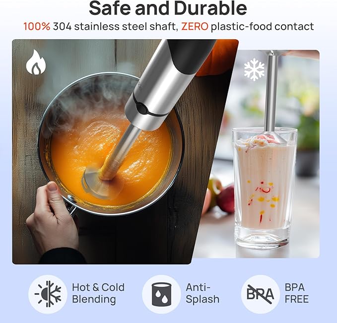 Consciot 7-in-1 Immersion Blender Handheld Max 1100W, Stick Emulsifier - Image 5