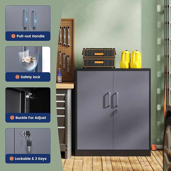 Yizosh Metal Garage Storage Cabinet - Image 6
