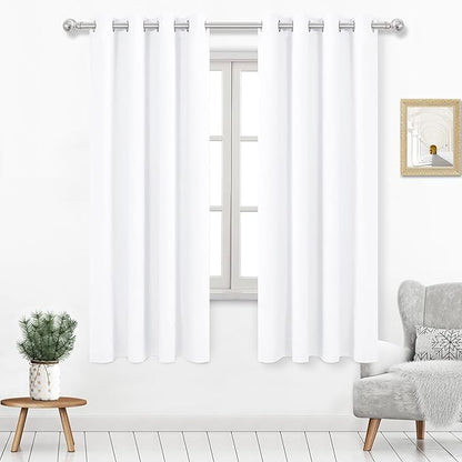 DWCN Curtains for Living Room, Solid Grommet Room Darkening Thermal Drapes for by DWCN