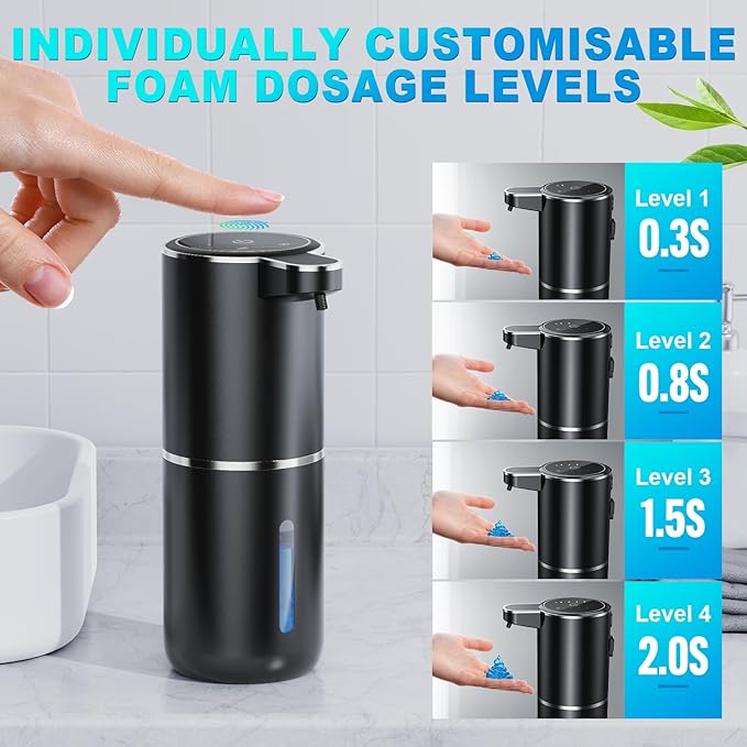 Automatic Liquid Soap Dispenser, 12.8oz/380ml Wall Mount Touchless Soap - Image 4
