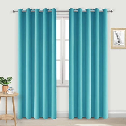 DWCN Blackout Curtains 84 Inch Length, Thermal Light Blocking Curtain by DWCN