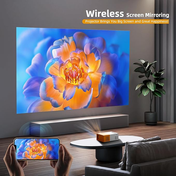 PVO Projector WiFi Portable Mini Projectors 1080P, Phone Screen Can Be Mirrored - Image 6