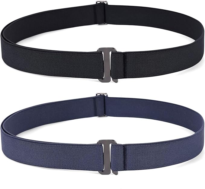 JASGOOD Women No Show Stretch Belt Elastic Web Strap Belt by JASGOOD