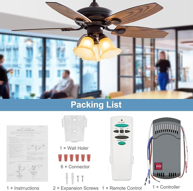 Hampton Bay Ceiling Fan Remote Control Kit, - Image 7