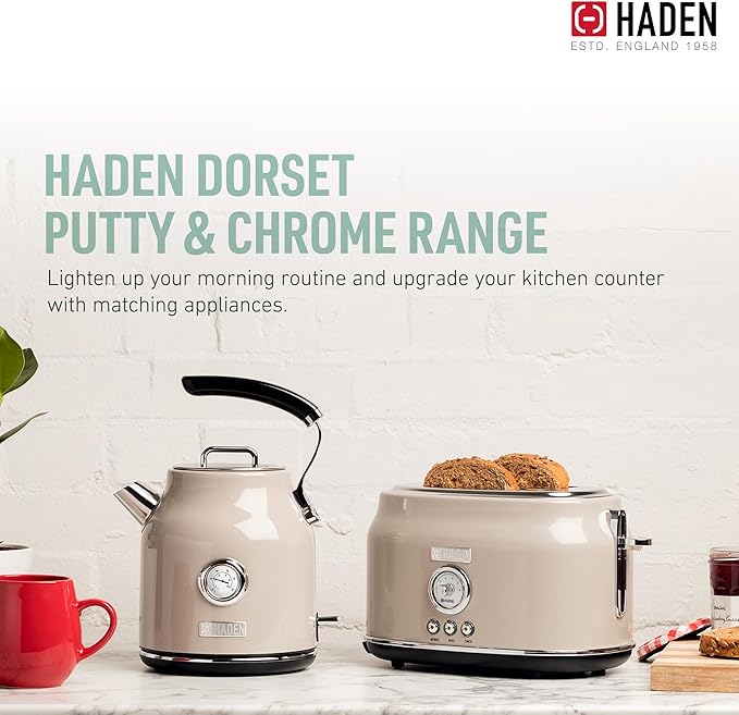 Haden Dorset 2 Slice Wide Slot Stainless Steel Toaster - Image 5