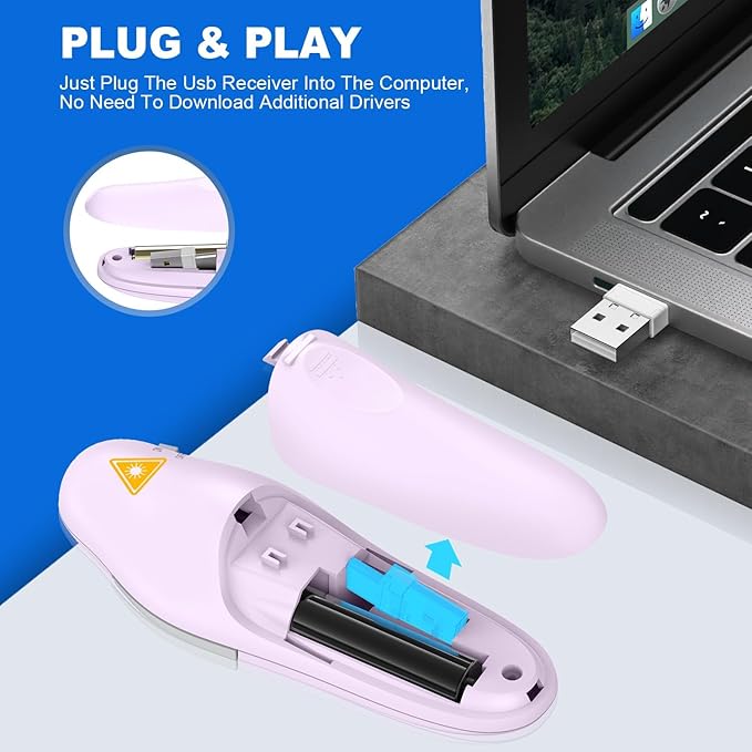 QUI Presentation Clicker Wireless Presenter Remote Clicker - Image 4