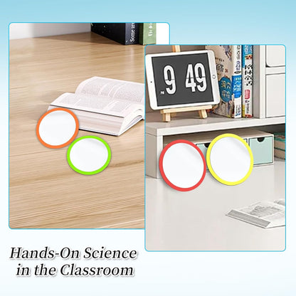 5 Pcs Small Mirrors for Kids Unbreakable Shatter Proof Mirror 4.8 x 4.8 Inches Round Plastic Safe Shatter Proof Mirrors for School Classroom DIY Crafts (Bright)