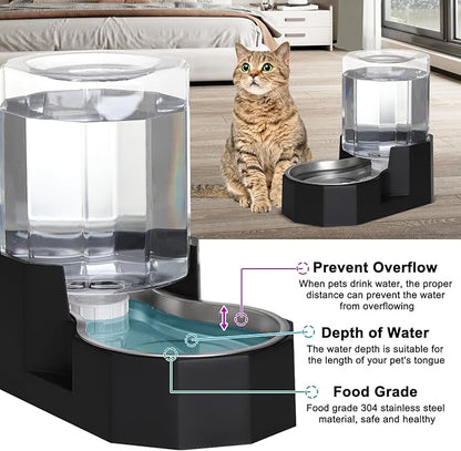 Sfozstra Large Dog Water Dispenser: 5L Automatic Gravity Water Feeder - Image 5