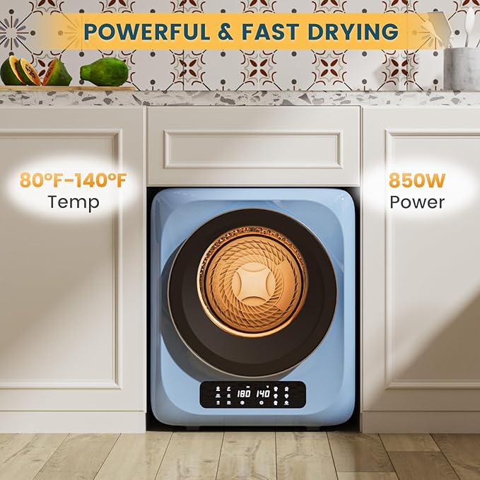 Zynkez 12Lbs Portable Clothes Dryer, 850W Compact Laundry Dryer - Image 4