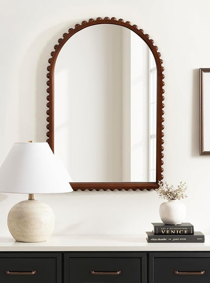 Kate and Laurel Beadbrook Modern Beaded Arched Mirror - Image 4