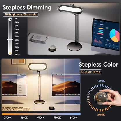Premium LED Desk Lamp for Home Office – Eye-Caring Double Side Light - Image 3