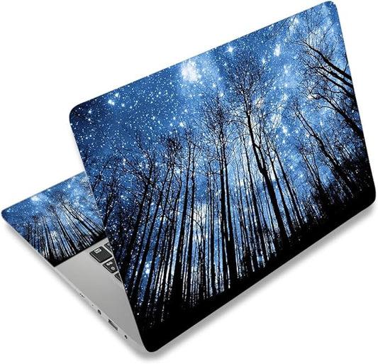 Laptop Skin Sticker Decal, Decorative Waterproof Removable, Galaxy Forest by ToLuLu