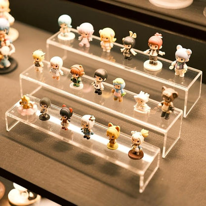 Blaithom Acrylic Display Riser Stand, Thickened to 0.2'' Acrylic Shelf Risers - Image 6