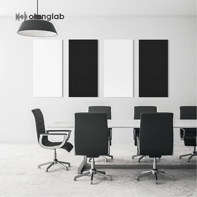 Olanglab Acoustic Panels 2 Pack, Fabric Wrapped Sound Proof Foam Panels - Image 8