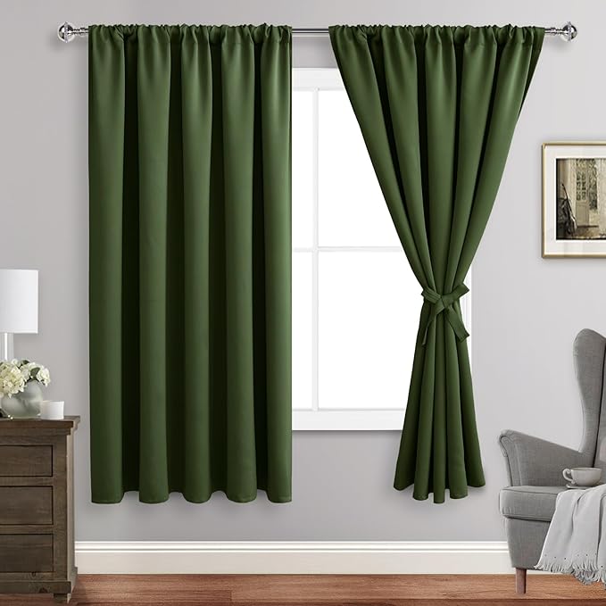 JIUZHEN Blackout Curtains for Bedroom by JIUZHEN