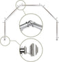 13/16" Moyat 5-Sided Bay Window Curtain Rod - Satin Nickel