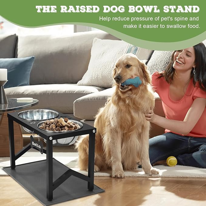 Elevated Dog Bowls, Metal Raised Dog Bowl Stand - Image 8