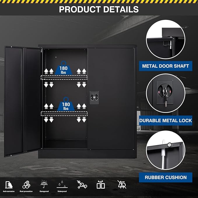 Metal Storage Cabinet-36” Tall Steel File Cabinets - Image 6