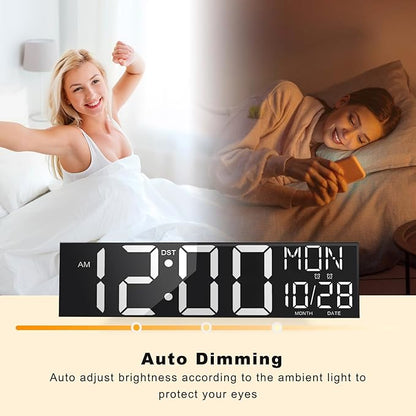 JALL 30" Large Digital Wall Mount Clock - Image 6