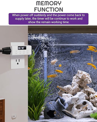 Indoor Countdown Timer Outlet, NEARPOW Auto Shut Off Timers - Image 6