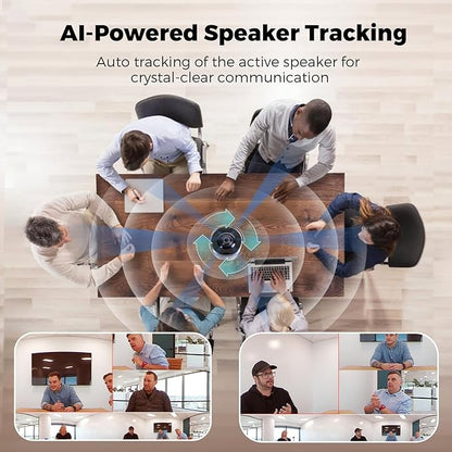 COOLPO Camera 360, 4K Video Conference Room Camera System, AI Driven Speaker - Image 3