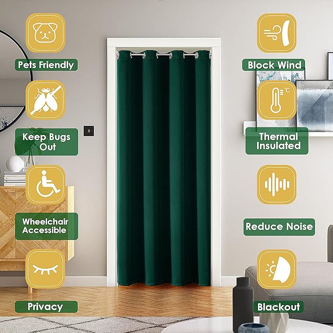 ChrisDowa Blackout Door Curtains - Image 2