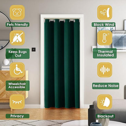 ChrisDowa Blackout Door Curtains - Image 2