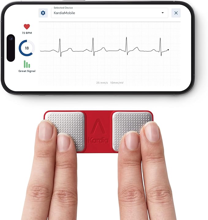 KardiaMobile 1-Lead Personal EKG Monitor – Record EKGs at Home – Detects AFib - Image 2