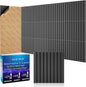 BSHEAD 8 Pack Large Soundproof Wall Panels, 15.7 x 15.7 x 0.47 in Sound Proof by Staytunedforournewproduct