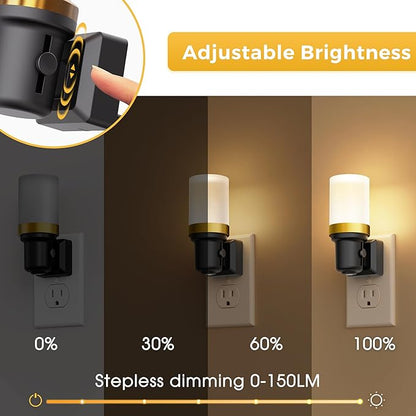 L LOHAS LED Night Light, 2 Pack Night Lights Plug into Wall, Dimmable Nightlight - Image 2