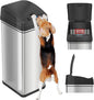 iTouchless 50 Liter / 13 Gallon Sensor 2.0 Dog-Proof Kitchen Trash Can by iTouchless