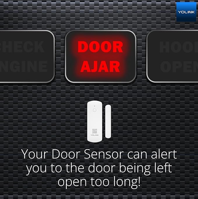 YoLink LoRa Smart Door & Window Sensor 3-Pack: Door Left-Open Reminders - Image 5