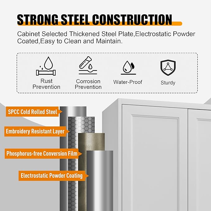 60" Tall Kitchen Pantry Storage Cabinet - Image 5