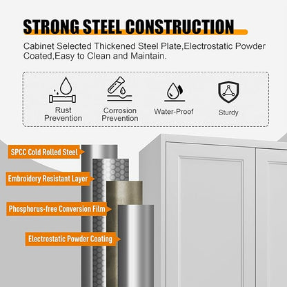 60" Tall Kitchen Pantry Storage Cabinet - Image 5