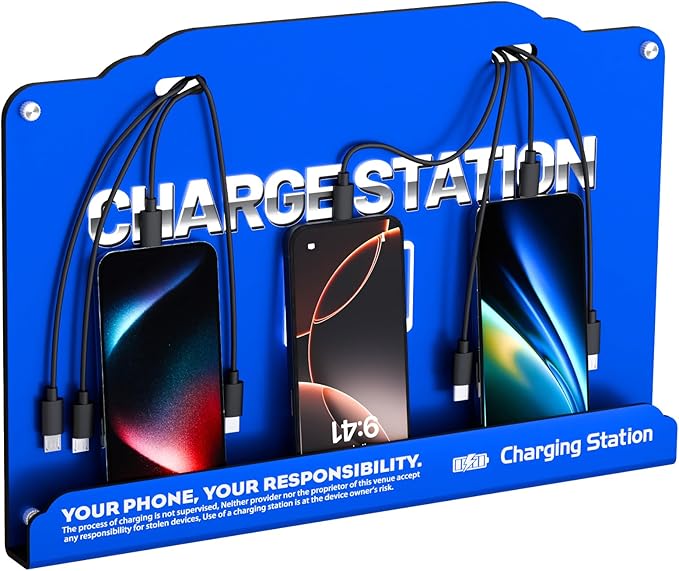 Wall Mounted 8 Port Charging Station by Unknown