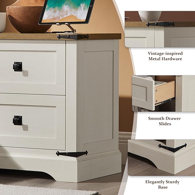 T4TREAM 24" Farmhouse Nightstand - Image 6