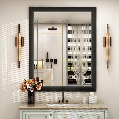 SMIROR Matte Black Bathroom Mirror by SMIROR