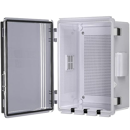ABS Electrical Junction Box, Ventilated Design, Cable Grommets, IP65 Waterproof by ANIMACYN