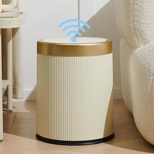 URALFA 3.7 Gallon Motion Sensor Bathroom Trash Can by URALFA