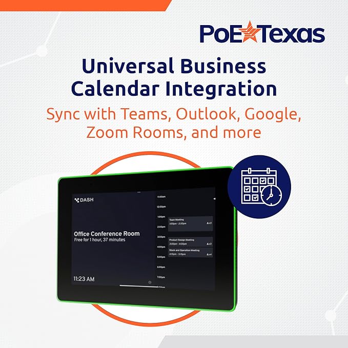 PoE Texas 8" Conference Room Scheduler - Image 4