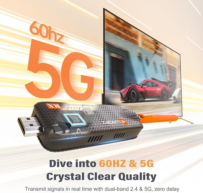 Wireless HDMI Transmitter and Receiver, Support Up to 6 Receivers, 5.8G - Image 4