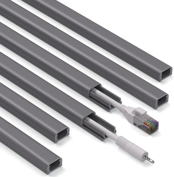 ZhiYo 85in Cord Covers for Wires on Wall, 1 Mini Cord Hider Wall, Self-Adhesive by ZhiYo
