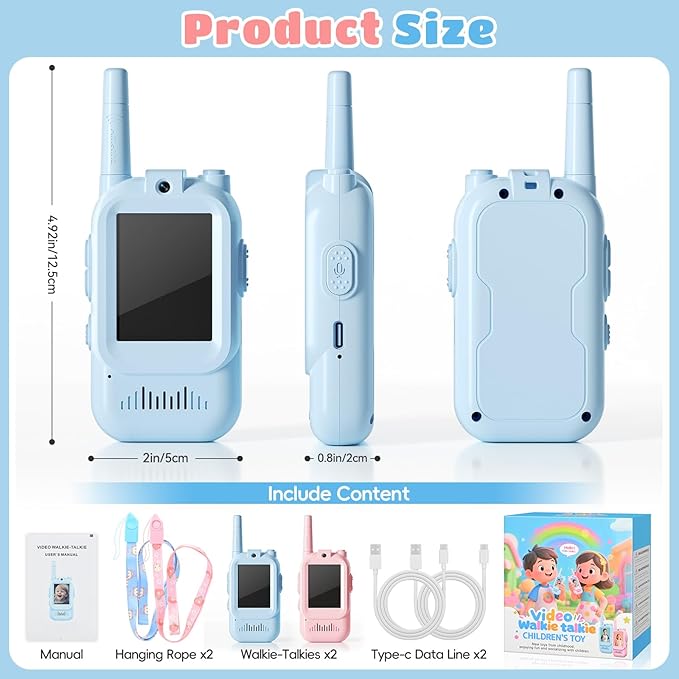Video Walkie Talkies for Kids – Kids Walkie Talkies 2 Pack - Image 6
