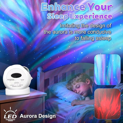 Aurora Starlight Sky Projector Night Light Features Bluetooth Music Playback & - Image 4